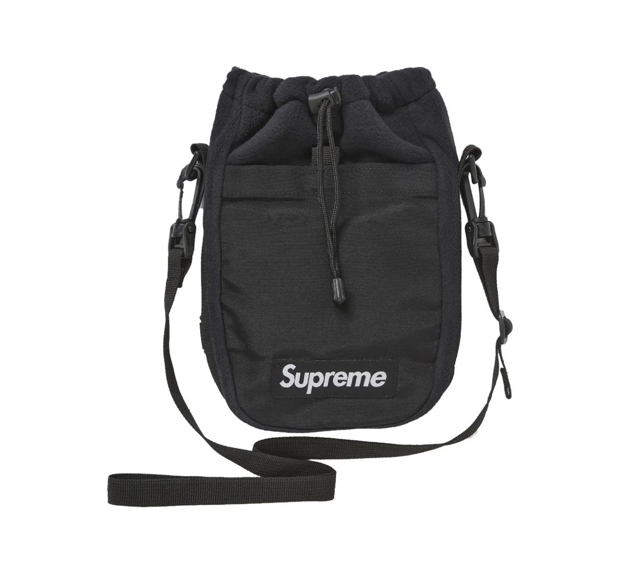 SUPREME POLARTEC SLING BAG BLACK 24
