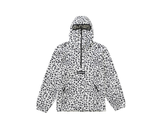 SUPREME LEOPARD POLARTEC FACEMASK HALF ZIP HOODED SWEATSHIRT 24