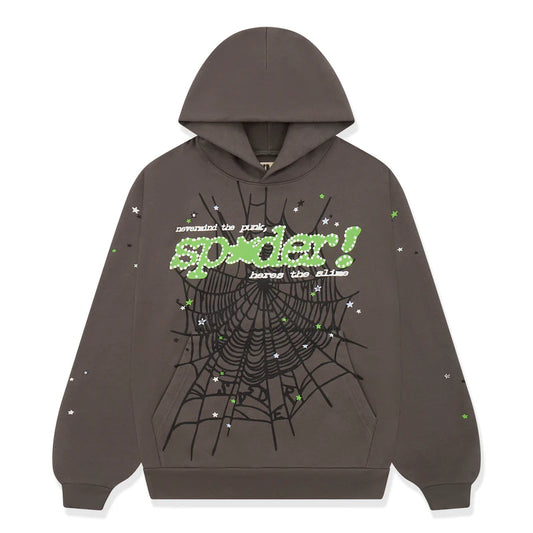SP5DER OG HOODIE V2 GREY GREEN