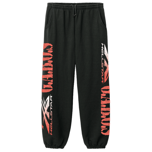 HELLSTAR G.A.B.O.S. SPORTS LOGO SWEATPANTS BLACK