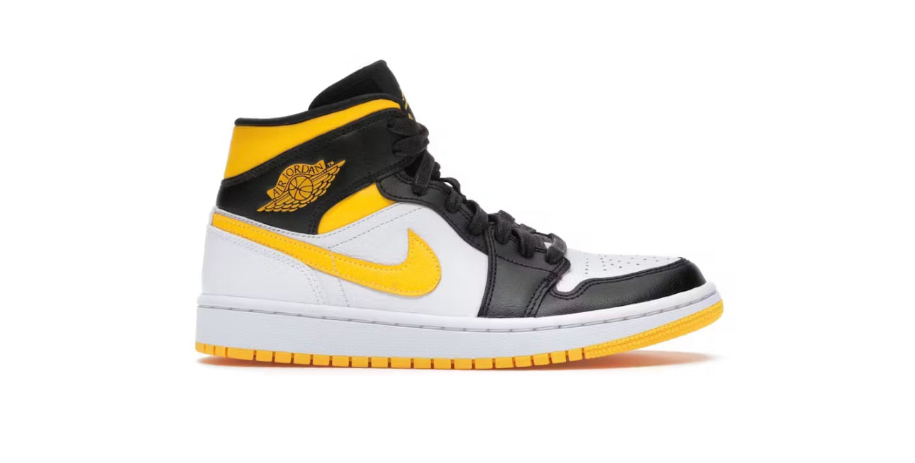 JORDAN 1 MID LASER ORANGE BLACK