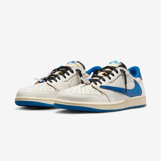 TRAVIS SCOTT JORDAN 1 LOW FRAGMENT MILITARY BLUE