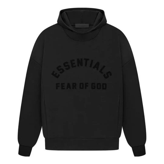 Essentials Fear of God Arc Logo Black Hoodie