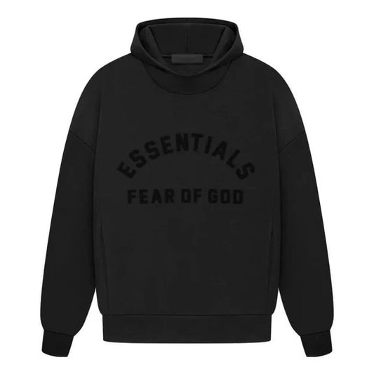 Essentials Fear of God Arc Logo Black Hoodie