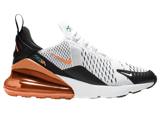 AIR MAX 270 WHITE BLACK ORANGE